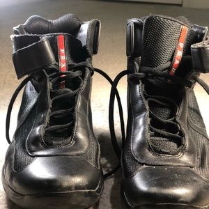 Hightop Strap Prada Sneakers